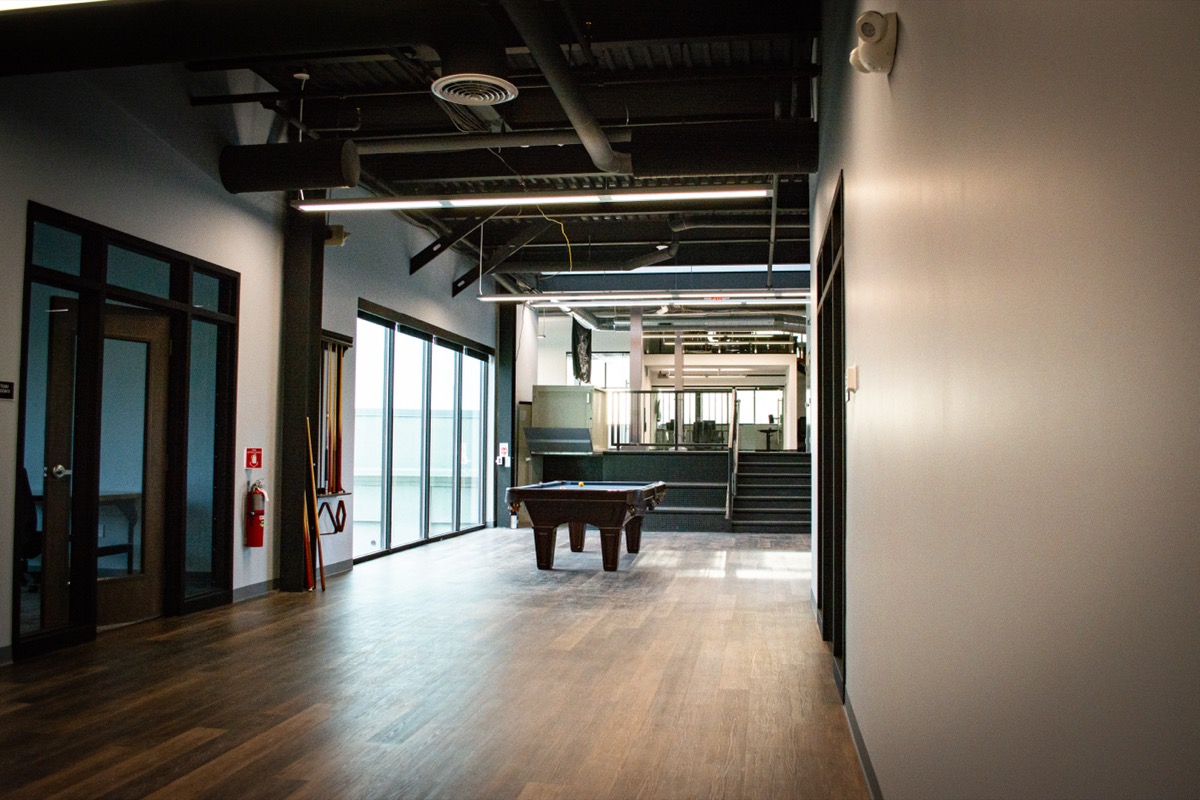 Open office workspace